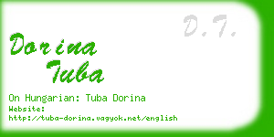 dorina tuba business card